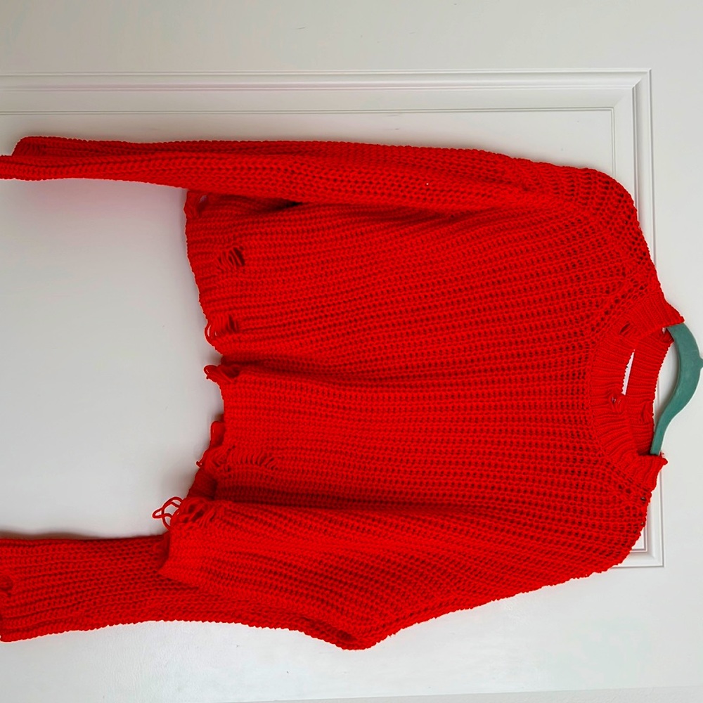 Zara red/orange sweater